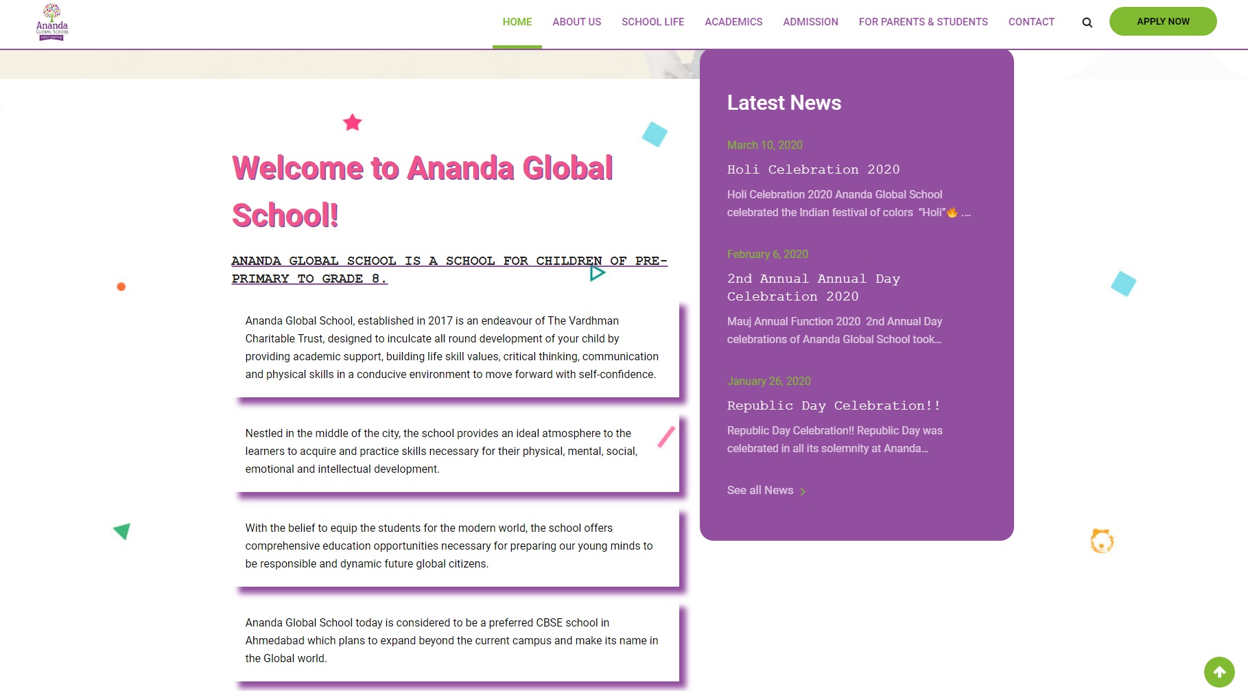 Ananda Global School - Starland IT Solution