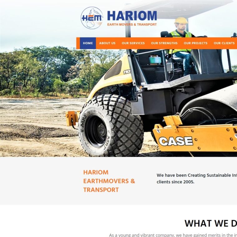 HARIOM Earthmovers & Transport - Starland IT Solution