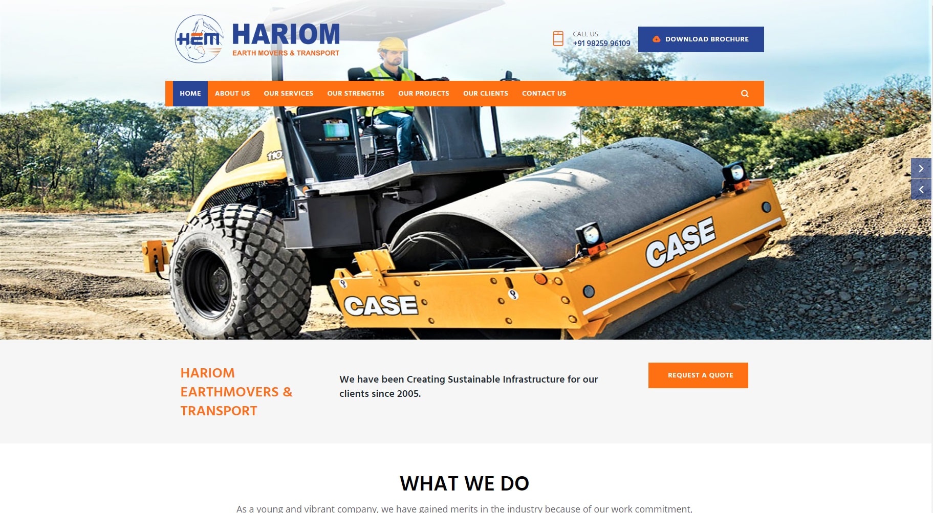HARIOM Earthmovers & Transport - Starland IT Solution